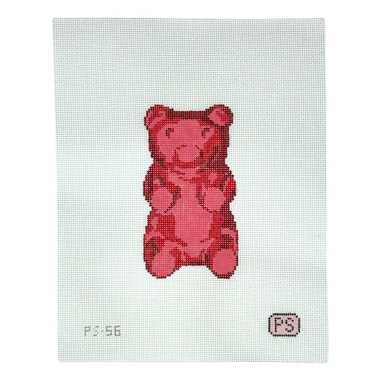 PS-56 Red Gummy Bear Needlepoint Canvas