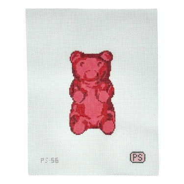 Translation missing: en.PS-56 Red Gummy Bear Needlepoint Canvas