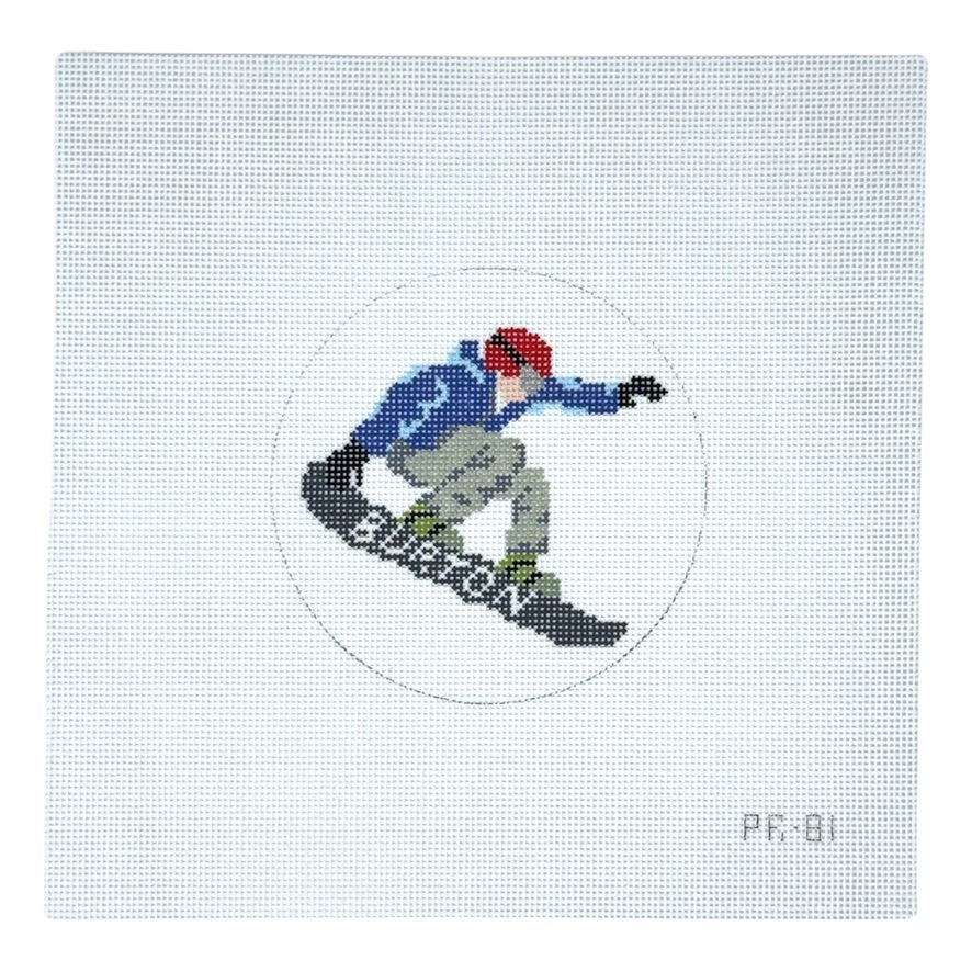 PR-81 Snowboarder Needlepoint Canvas