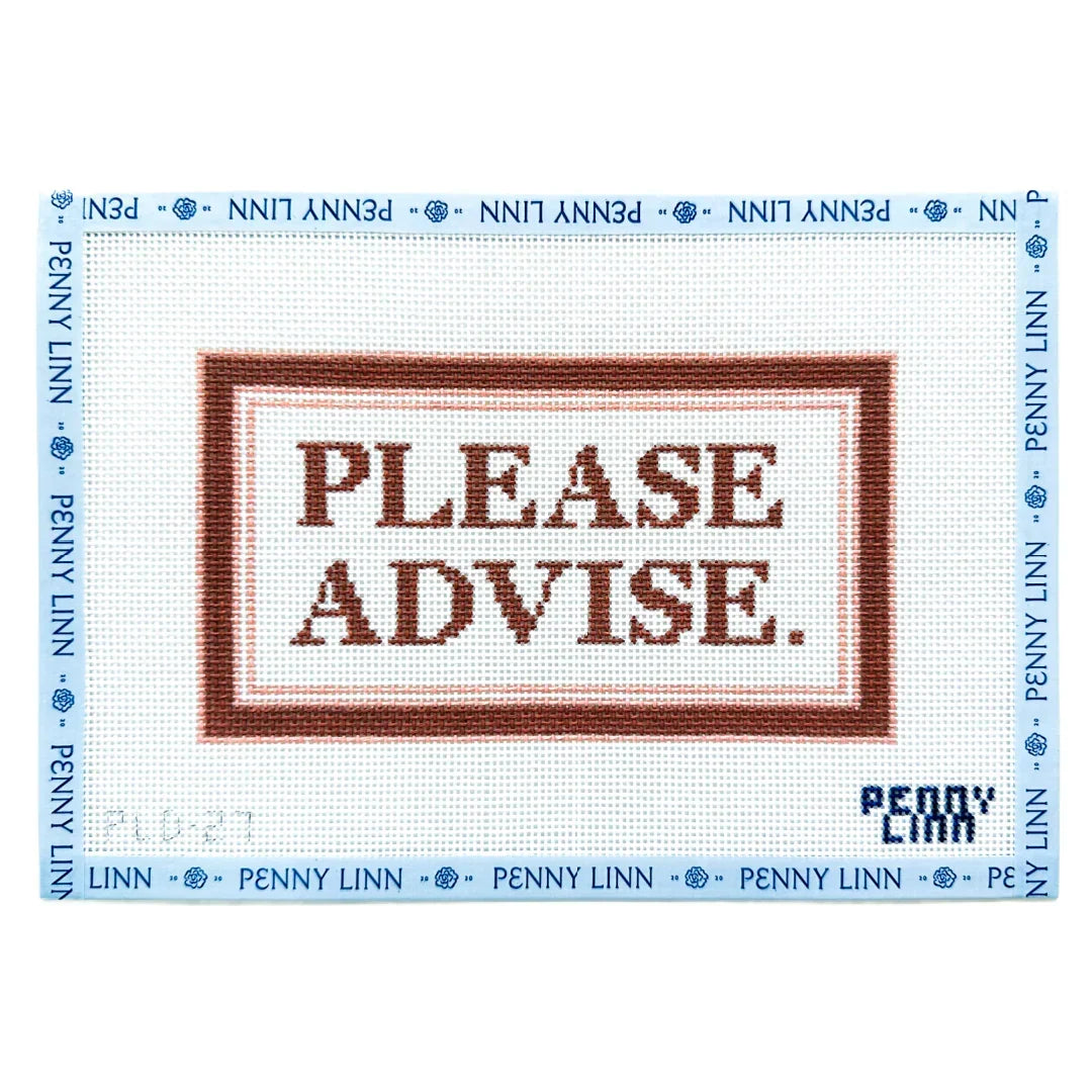 Please Advise Needlepoint Canvas