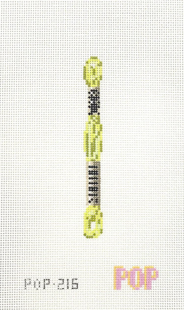 Translation missing: en.Floss- Chartreuse Needlepoint Canvas