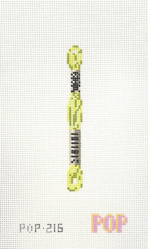 Floss- Chartreuse Needlepoint Canvas