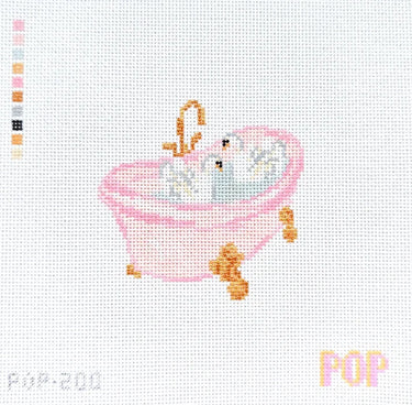 Translation missing: en.Swan Bath Needlepoint Canvas