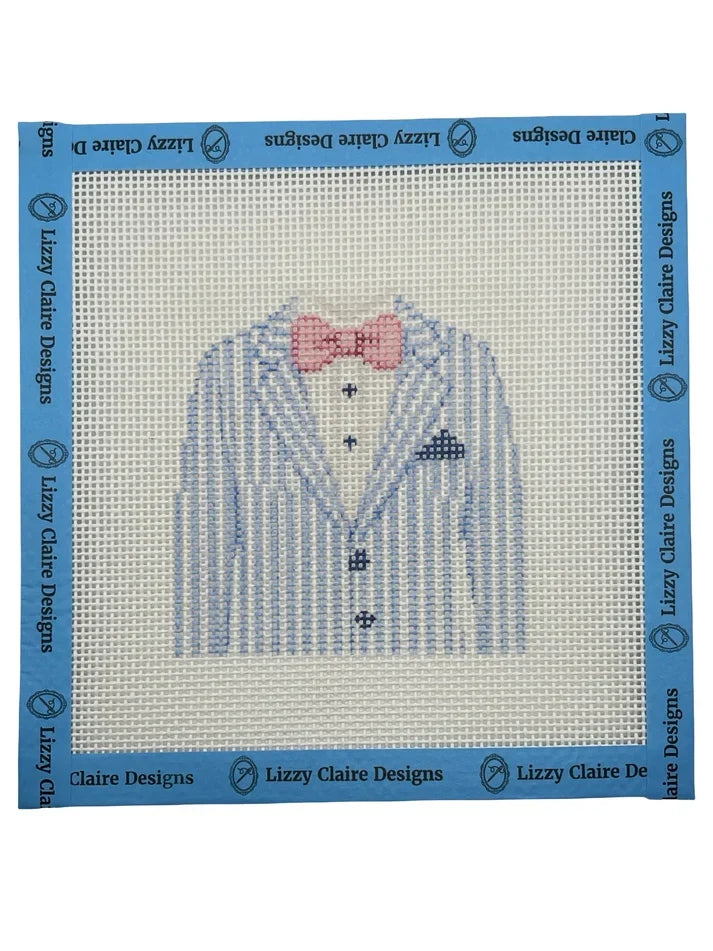 Seersucker Jacket Needlepoint Canvas