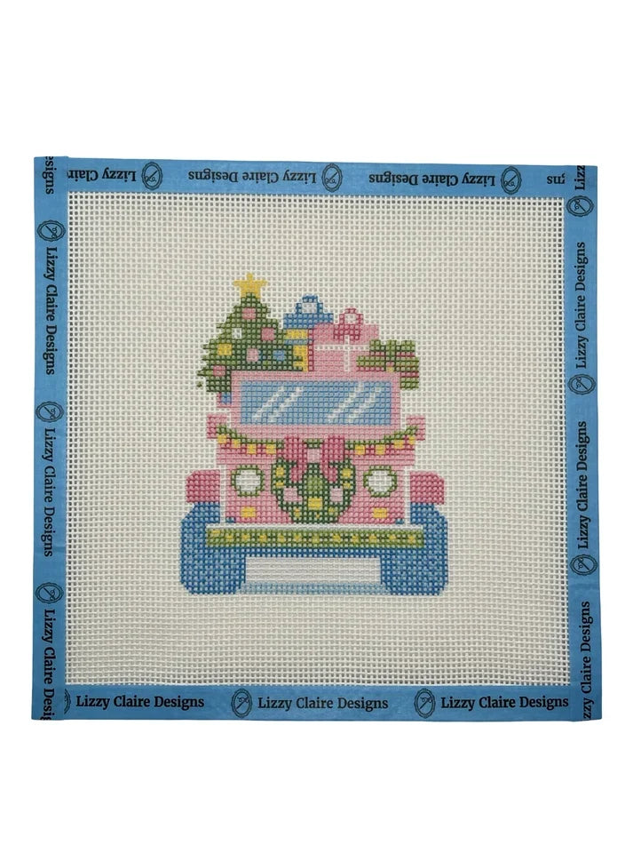 Happy Neighborhood SUV Needlepoint Canvas