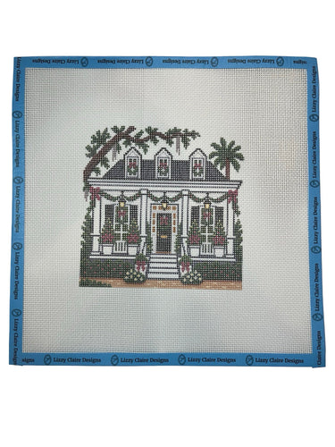 Translation missing: en.Happy Neighborhood Low Country House Needlepoint Canvas