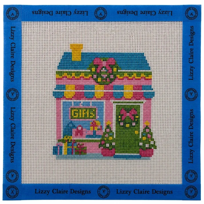 Happy Neighborhood Gift Shop Needlepoint Canvas