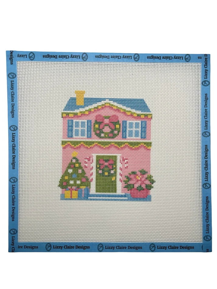 Happy Neighborhood House Needlepoint Canvas