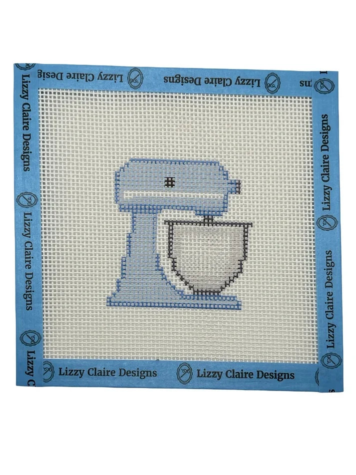 Blue Stand Mixer Needlepoint Canvas
