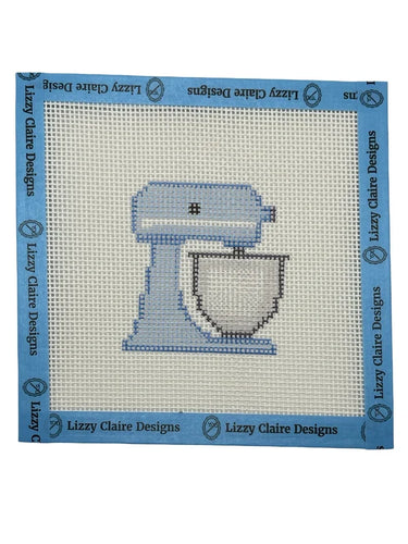 Translation missing: en.Blue Stand Mixer Needlepoint Canvas