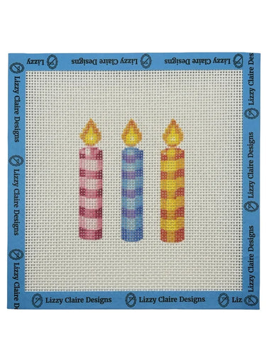 Translation missing: en.Happy Birthday Candles Needlepoint Canvas