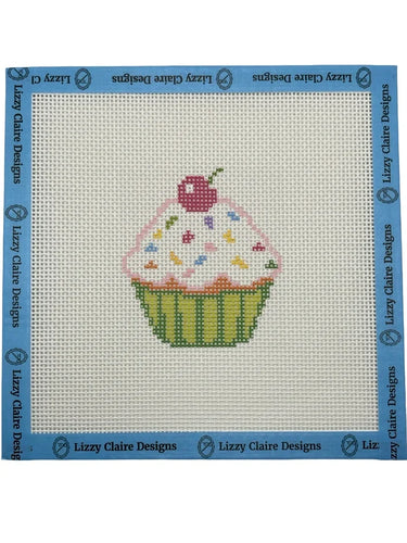 Translation missing: en.Happy Birthday Cupcake Needlepoint Canvas