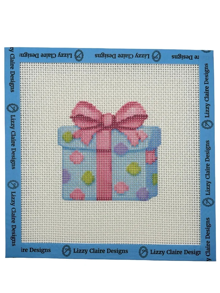 Happy Birthday Present Needlepoint Canvas