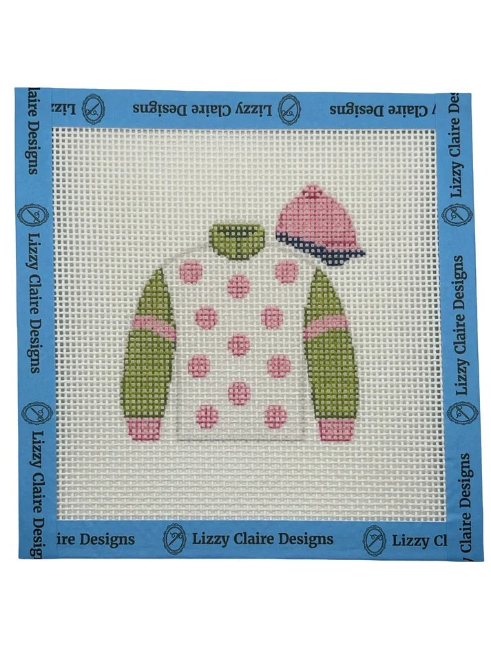 Jockey Skills Racing Jersey Needlepoint Canvas