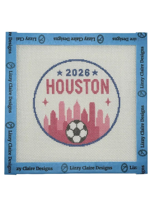 2026 Soccer Houston Needlepoint Canvas