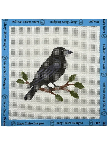 Translation missing: en.Crow on a Branch Needlepoint Canvas