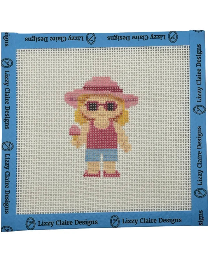 Summer Lizzy Claire Needlepoint Canvas