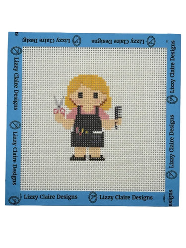 Translation missing: en.Hairdresser Lizzy Claire Needlepoint Canvas