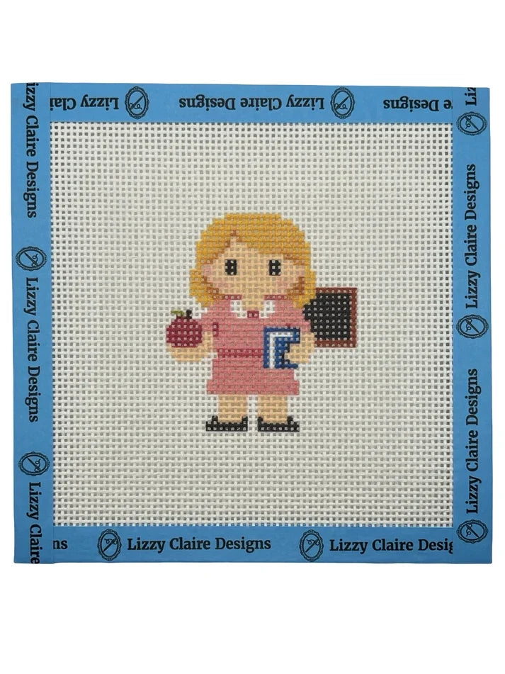 School Teacher Lizzy Claire Needlepoint Canvas