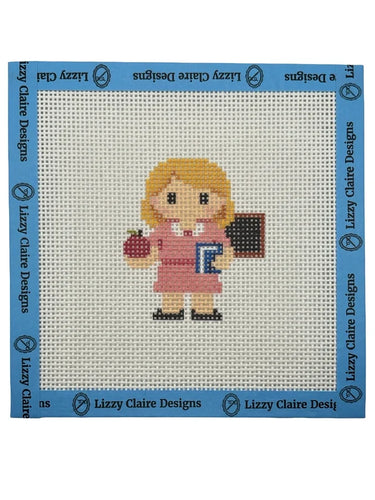 Translation missing: en.School Teacher Lizzy Claire Needlepoint Canvas