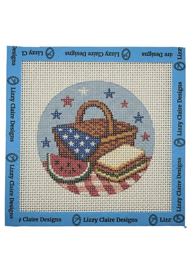 Translation missing: en.Patriotic Picnic Needlepoint Canvas