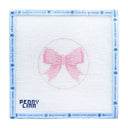 Beginner Bow Pink Needlepoint Canvas