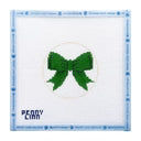 Beginner Bow Green Needlepoint Canvas