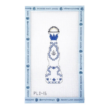 Translation missing: en.Blue &amp; White Tequila Bottle Needlepoint Canvas