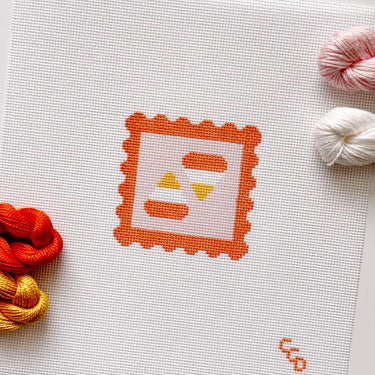 Translation missing: en.Candy Corn Stamp Needlepoint Canvas