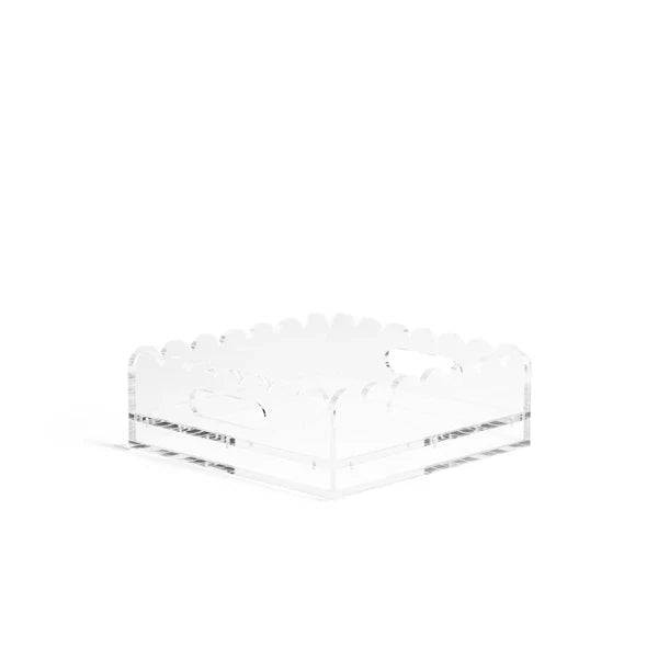 Penny Linn Scallop Acrylic Tray- 8" Square