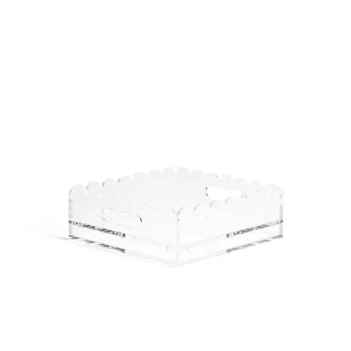 Penny Linn Scallop Acrylic Tray- 8" Square
