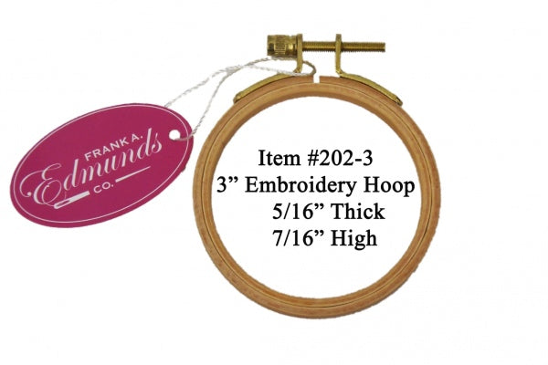 F.A. Edmunds Beechwood Embroidery Hoops