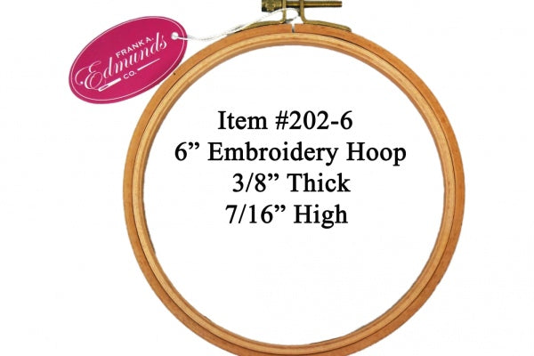 F.A. Edmunds Beechwood Embroidery Hoops