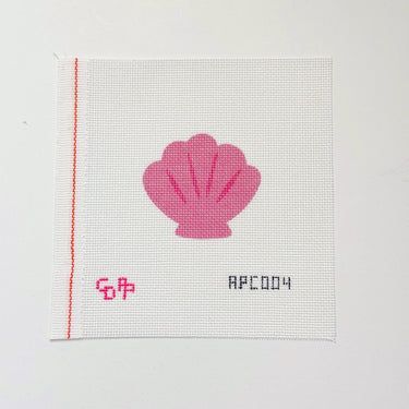 Translation missing: en.Pink Seashell Needlepoint Canvas