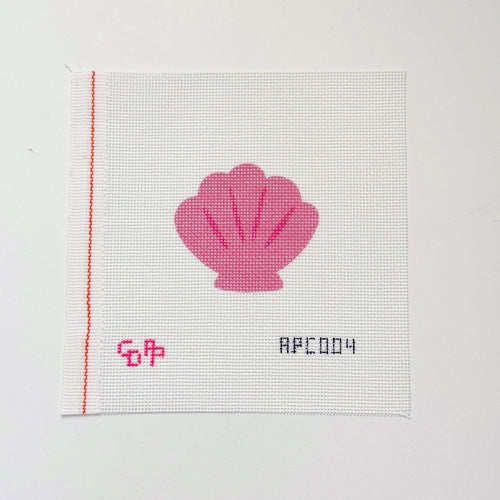 Pink Seashell Needlepoint Canvas