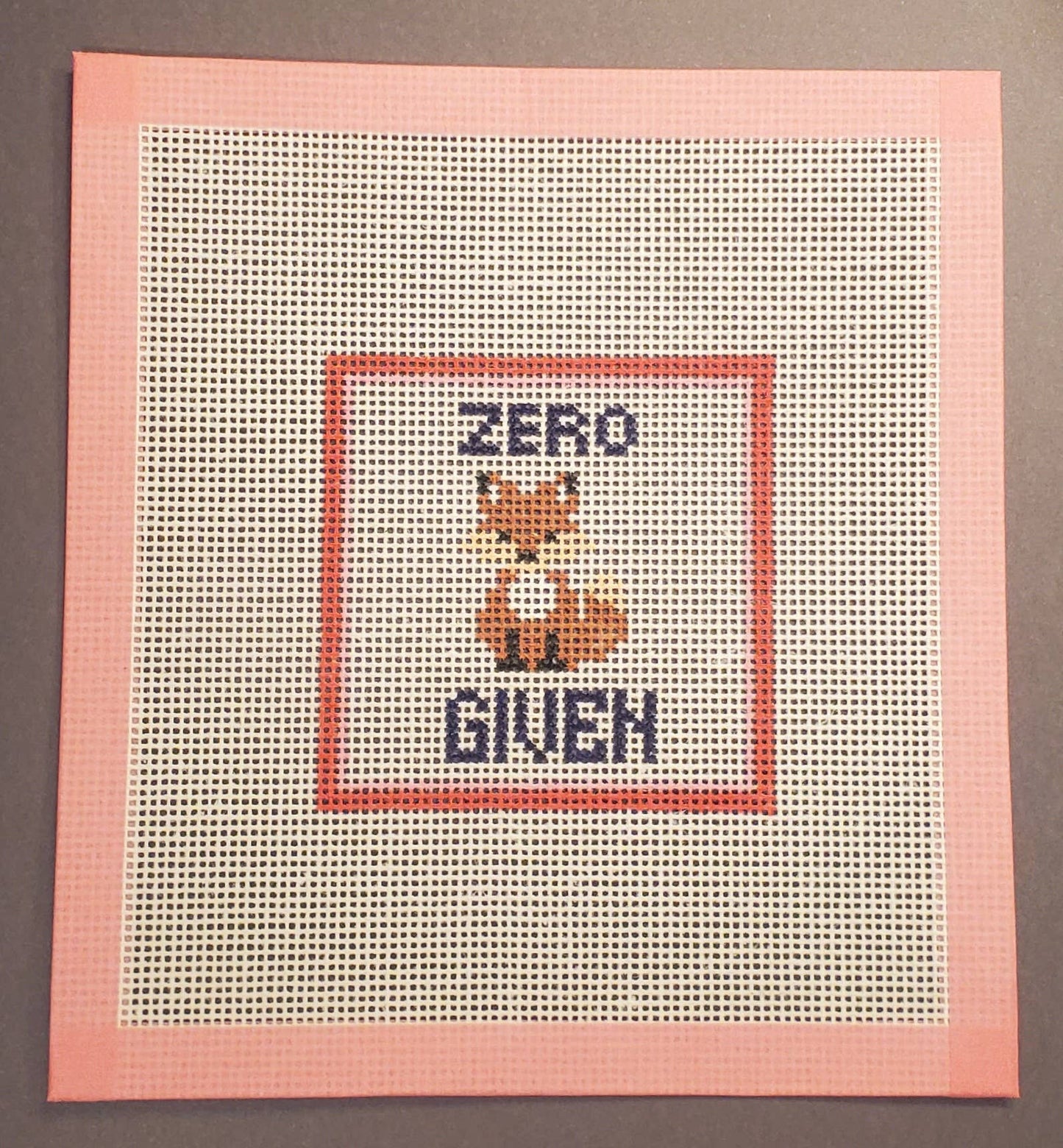 Subversive Zero Fox Given Needlepoint Canvas