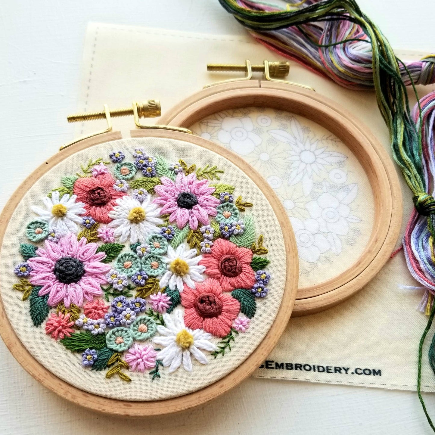 Wildflower Embroidery Kit by Jessica Long