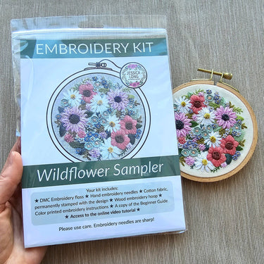 Translation missing: en.Wildflower Embroidery Kit by Jessica Long
