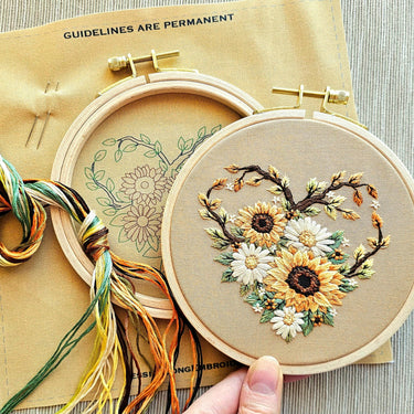 Translation missing: en.Fall in Love Embroidery Kit by Jessica Long