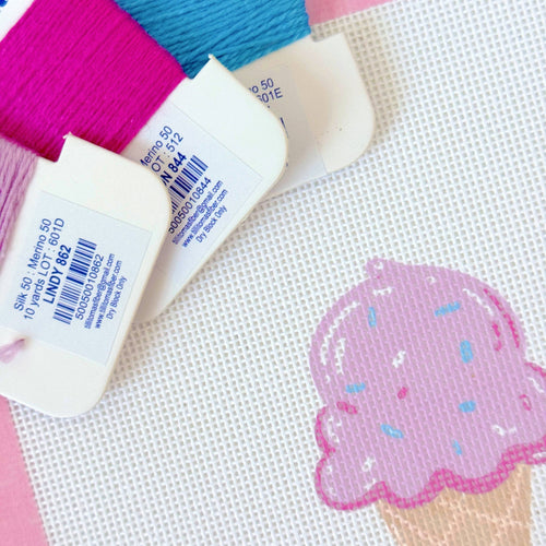 Ice Cream Needlepoint Canvas