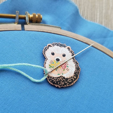 Translation missing: en.Hedgehog Enamel Needle Minder by Jessica Long