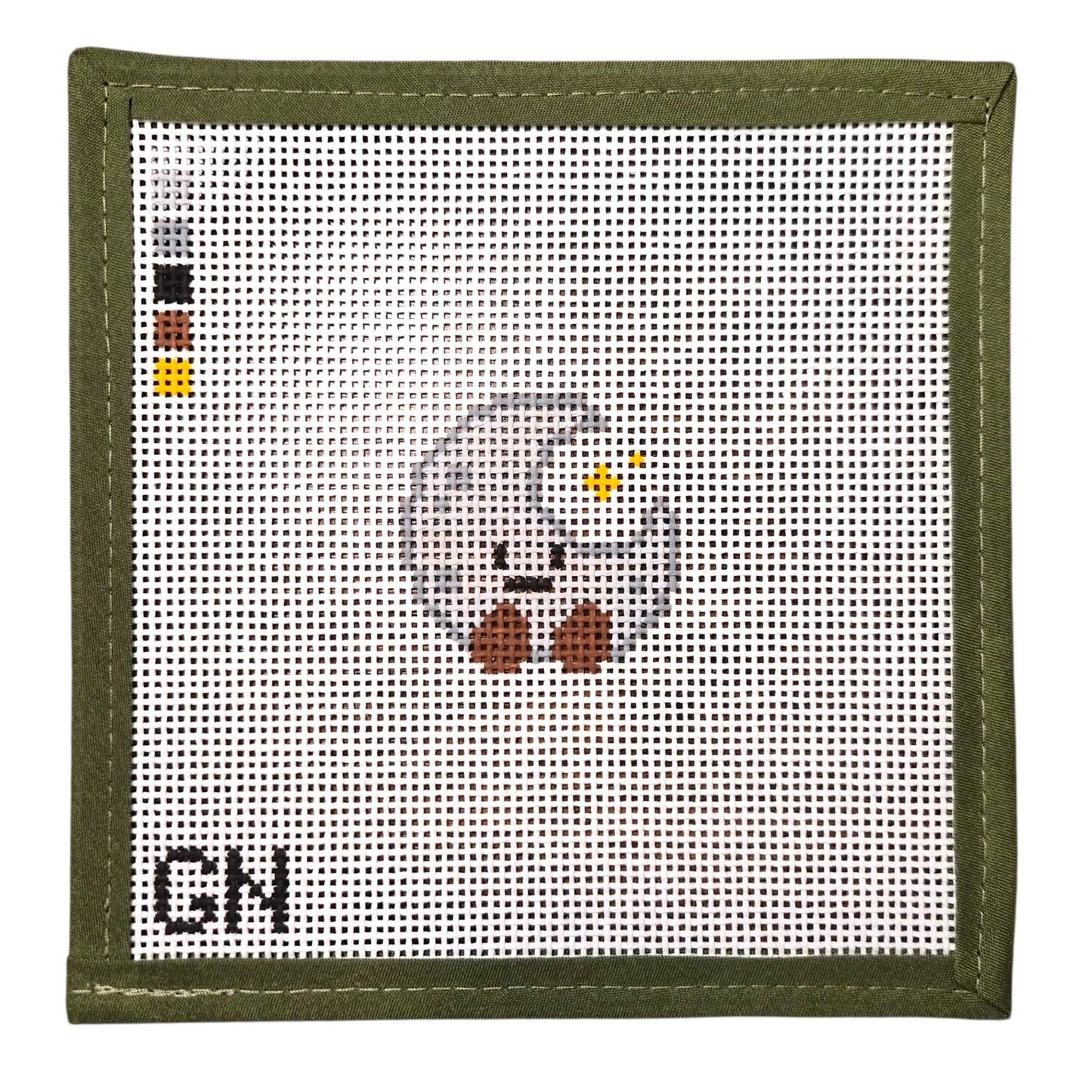Mini Happy Moon Needlepoint Canvas