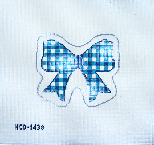 Gingham Bow Needlepoint Canvas