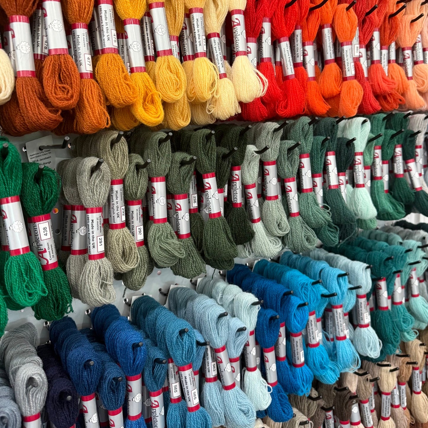 Appletons 2 Ply Crewel Wool Skeins: Colors 958-998