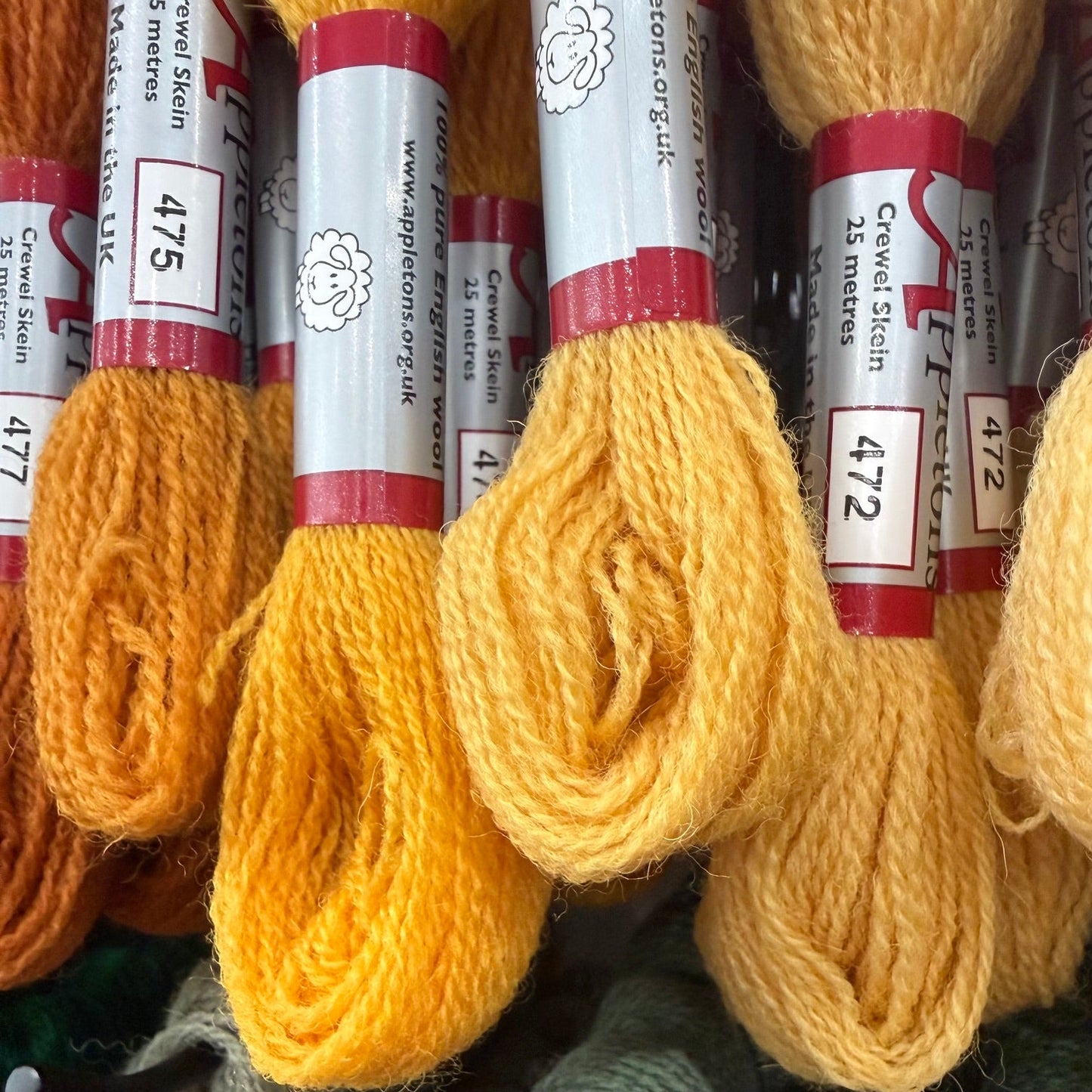 Appletons 2 Ply Crewel Wool Skeins: Colors 549-957