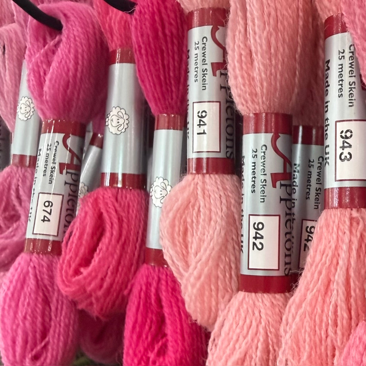 Appletons 2 Ply Crewel Wool Skeins: Colors 958-998