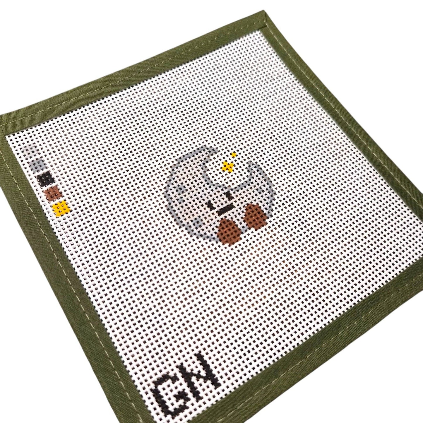 Mini Happy Moon Needlepoint Canvas