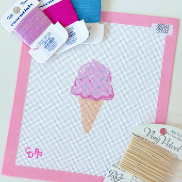 Translation missing: en.Ice Cream Needlepoint Canvas