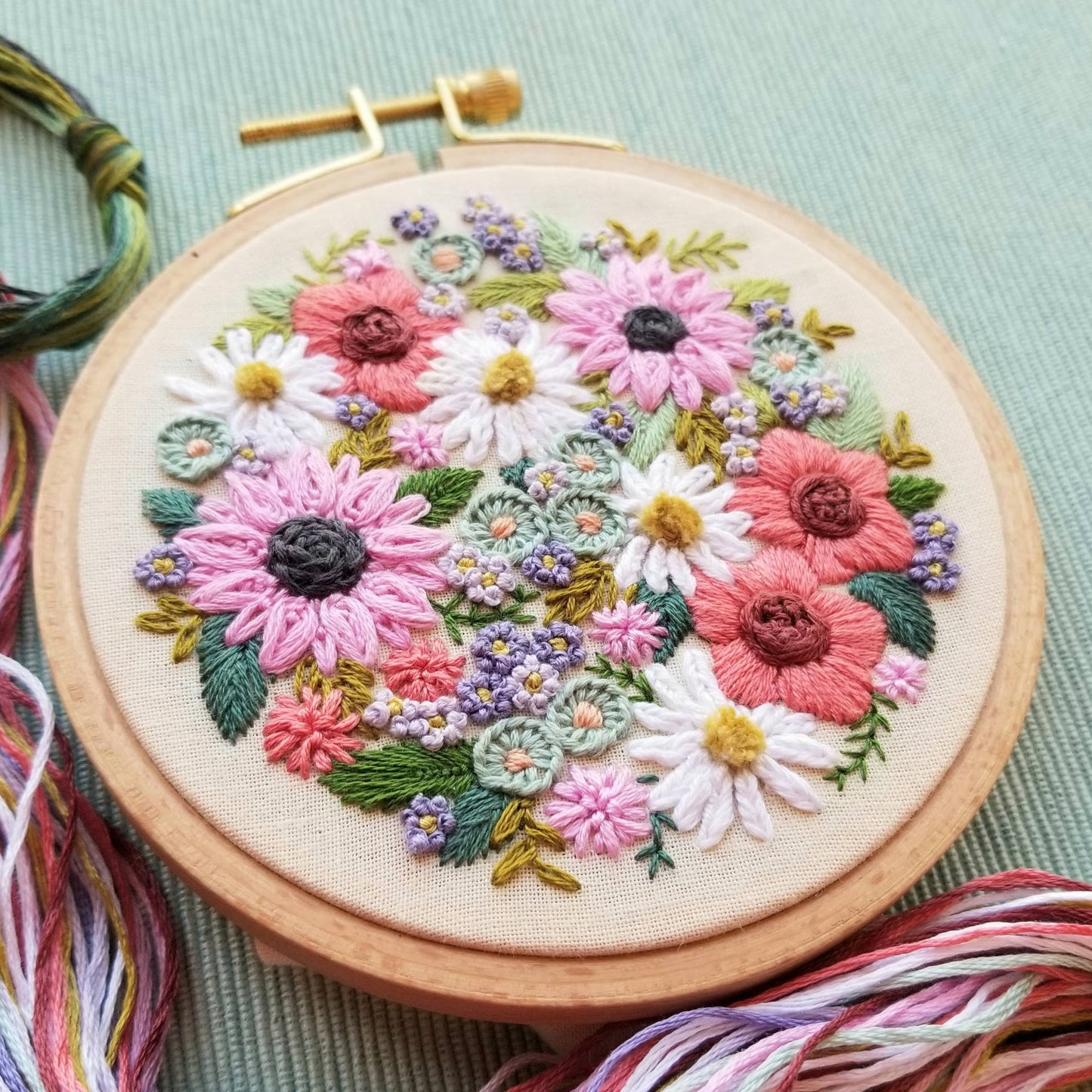 Wildflower Embroidery Kit by Jessica Long