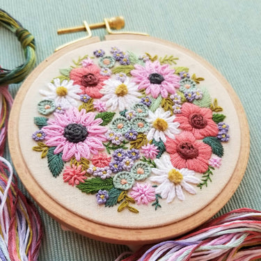 Translation missing: en.Wildflower Embroidery Kit by Jessica Long